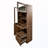 Freestanding Kitchen Pantry Cabinet with Microwave Stand