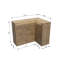 Lemon Grid Corner Sideboard
