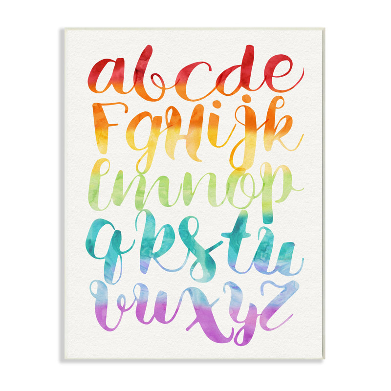 Cambra, couleurs de l'arc-en-ciel, alphabet encadré ABC