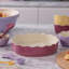 IN THE MEADOW PIE PINK DISH 9"