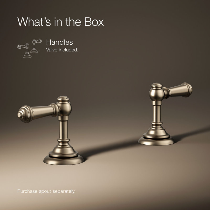 Artifacts® Bathroom Sink Lever Handles, Vibrant Brushed Bronze