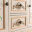 Commodes et commodes rectangulaires blanches en bois massif