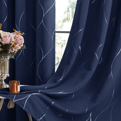 Kellda Thermal Room Darkening Polyester Curtain Panels