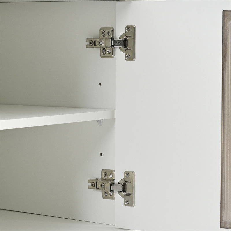 Crédence de rangement l 69,6 po Kaylanna, Blanc