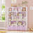 57.5"H 5-Tier Cube Storage Bookcase, Standard Bookcase with 4 Removable Drawers-2088301495