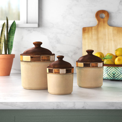 Stoneware Canister - Set of 3