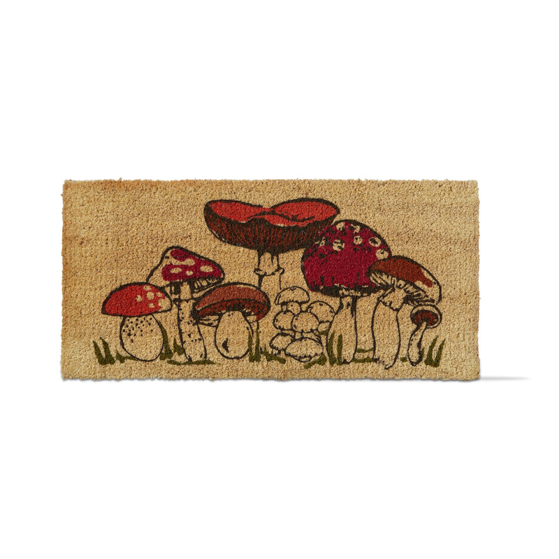 Tapis de porte d'intérieur 30 po x 18 po Daviana Mushroom Estate