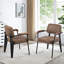 Fauteuil de réception en cuir avec structure en métal-94030313