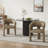 Upholstered Barrel Dining Arm Chair-191876130