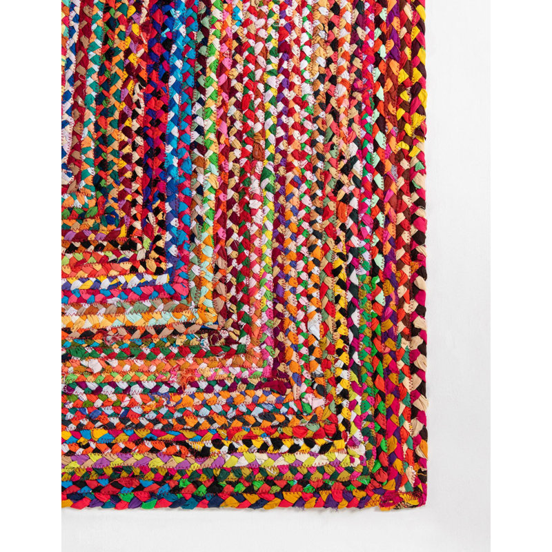Marcantel Performance Cotton Abstract Indoor Rug, Stair Tread 0' 9" x 2' 6"