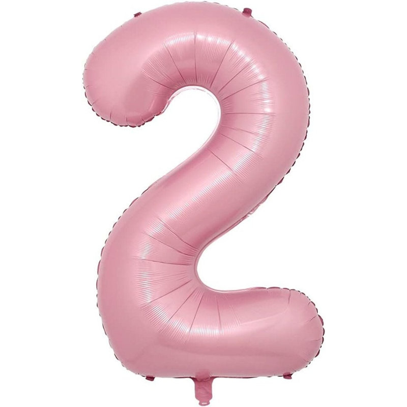 Ensemble de magnifiques ballons magiques aux teintes pastel élégantes pour les fêtes d'anniversaire (Ballon chiffre en aluminium : n° 5)