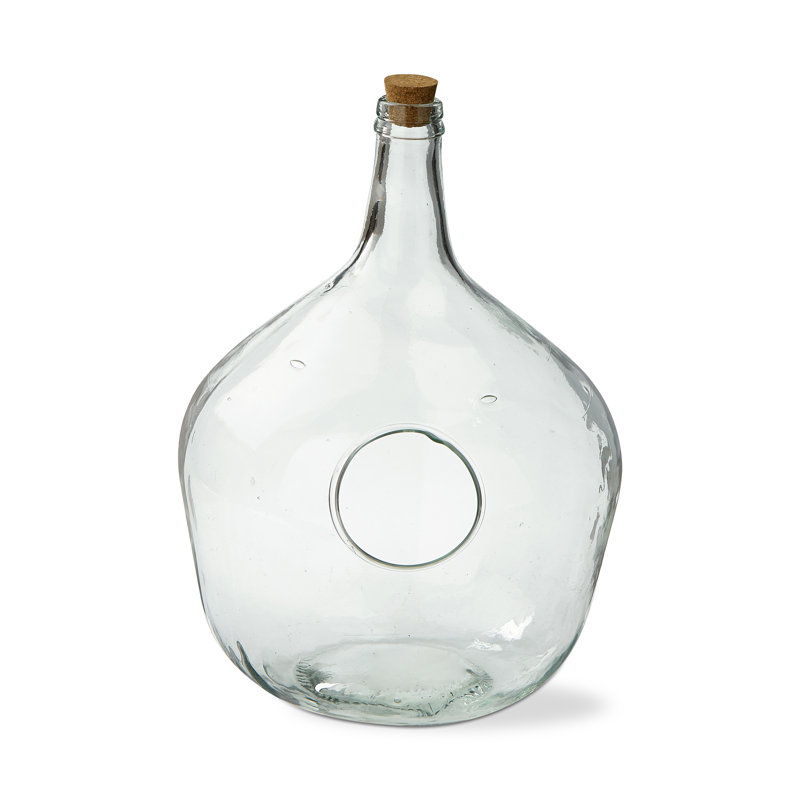 Terrarium en verre recyclé grand
