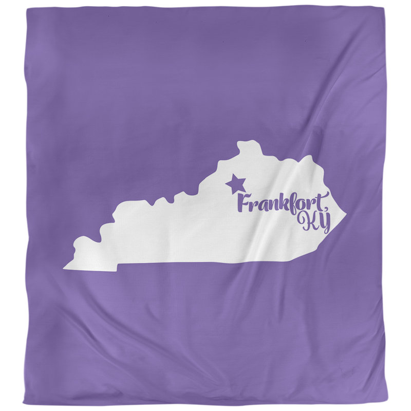Ensemble de housse de couette frankfort kentucky, Microfibre, Housse de couette pour grand lit, Mauve