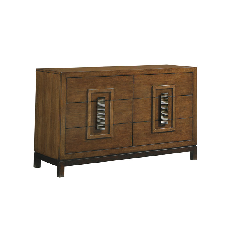 Island Fusion 6 - Drawer Double Dresser with Mirror