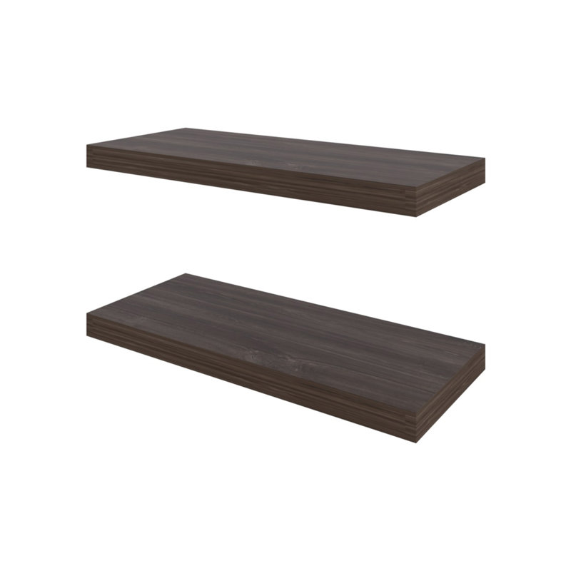 Tablette flottante en chêne Sienna, H 1,5 po x l 31,5 po x P 9,8 po, Chêne Sienna