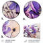 Mauve fauvisme abstrait botanique Rhapsody - ensemble de décorations murales abstraites en métal