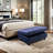 Faux Leather Ottoman-77621947
