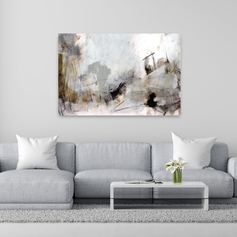 Art contemporain contemporain abstrait, H 40 po x l 60 po