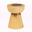 Table d'appoint en grain naturel Nami dans un style bohème moderne pour le salon ou la chambre à coucher