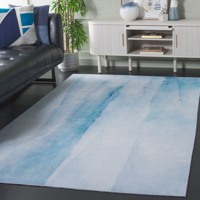 Tapis ivoire / bleu Doleman 807