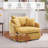 Modern 46.1" Swivel Chair Oversized Single Sofa Armchairs With 3 Pillows-1791824287
