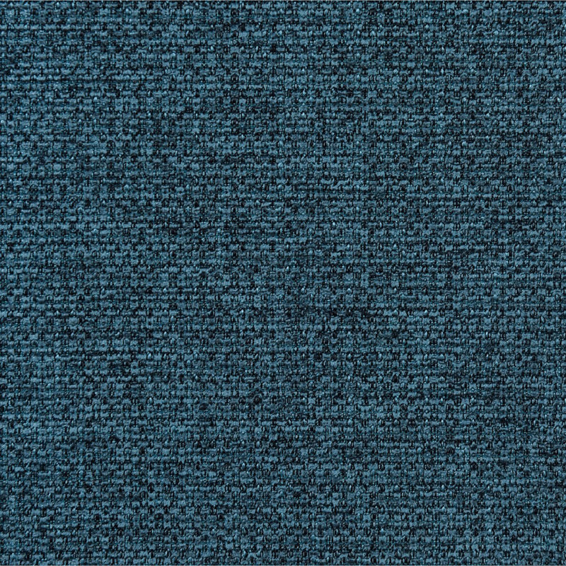 Banc d'appoint rembourré en tissu Delsur, Bleu paon