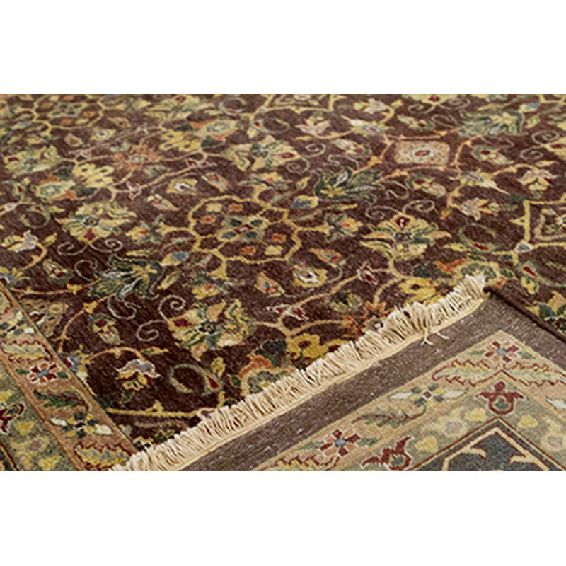 Wool Oriental Area Rug in Brown