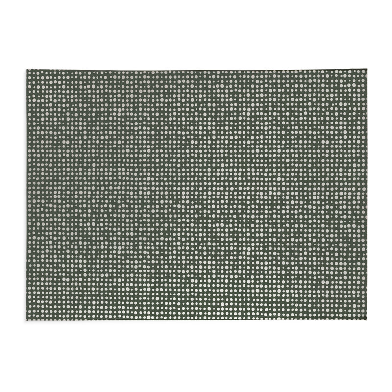 Assorted Dots Activity Mat, Rectangle 3' x 5', Chimichurri/Green