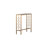 36.8 " W Glass Top Console Table