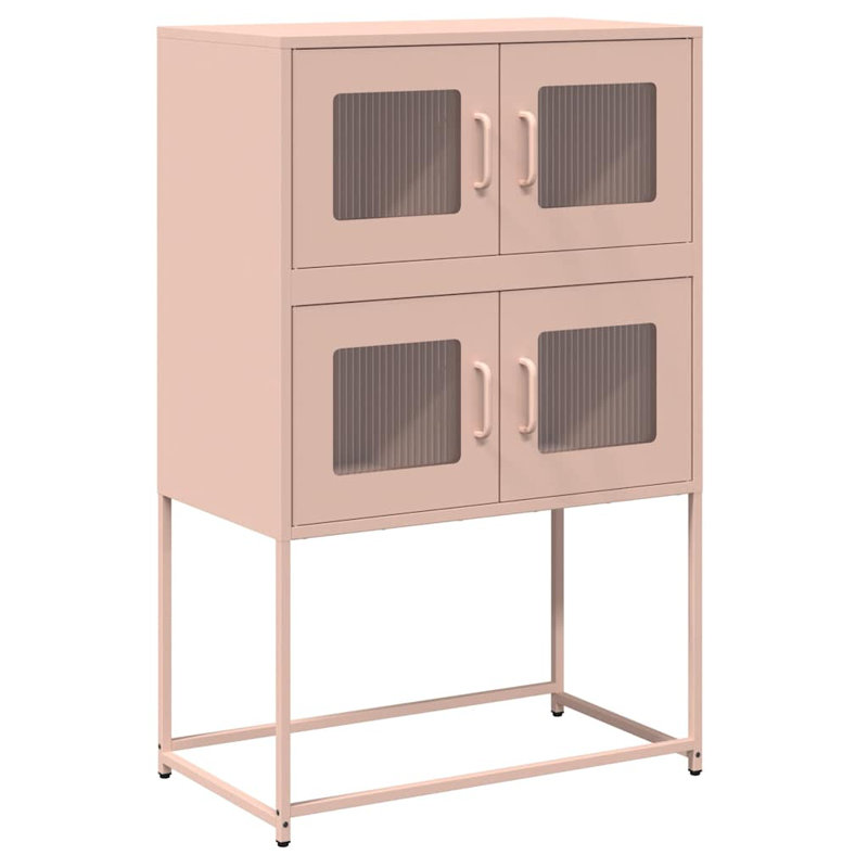 Highboard 68X39x107 Cm Steel, Pink