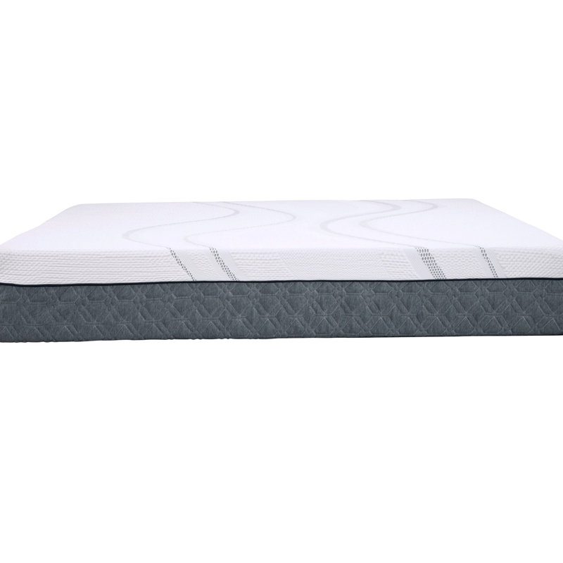 Matelas ferme 12 po en mousse viscoélastique à graphite simple blanc