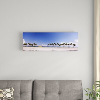 Palm Trees at the Roadside, Interstate 275, Tampa Bay, Gulf of Mexico, Florida, USA - Wrapped Canvas Panoramic Photograph Print -  East Urban Home, EASU3139 34061129