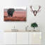 Marching Elephant In Abstract - Wrapped Canvas-55361946