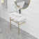Kichae 16.5'' Ceramic Rectangular Bathroom Sink with Overflow