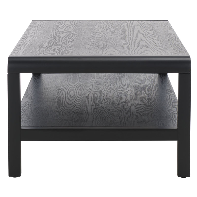 Omara 1 Shelf Coffee Table, Black