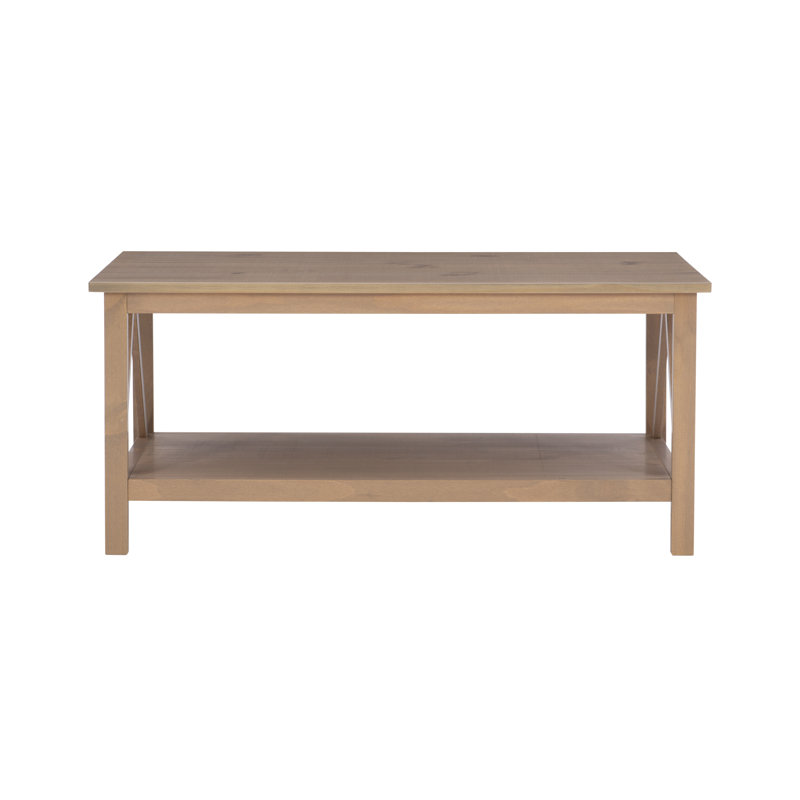 Table basse à 4 pieds avec rangement Soule, Bois flottant