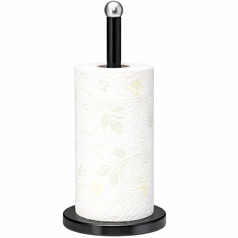 Stainless Steel Paper Towel Holder, Black