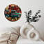Horloge murale en bois 10 po, mouvement silencieux, à piles (piles AA non incluses), décor artistique, parfait pour les décorations