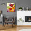 «Butterfly Flower Scatter III» par Carol Rowan, verre acrylique Wal Art-1714728181