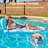 Inflatable Pool Floats Lounger with Cup Holders Foot Rest-97744161