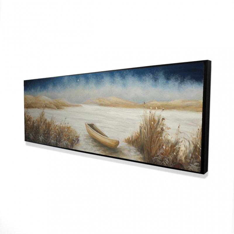 Bord de mer encadré, toile encadrée