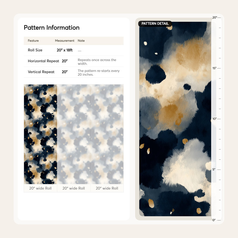 Papier peint abstrait à motif abstrait artistique