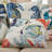 Enchantment Sea Collection Embroidered Cotton Throw Pillow-309916470