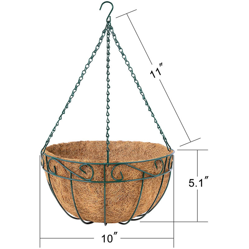 Support à plante, H 16,1 po x l 10 po x P 5,1 po
