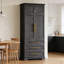 Armoire de cuisine de campagne de 78,2 po de hauteur avec 8 tablettes