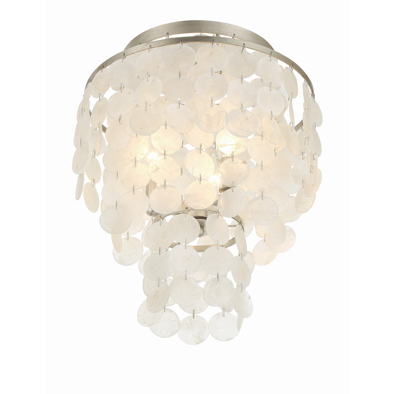Concord 3-Light Flush Mount, Antique Silver