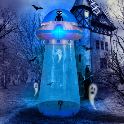 106 In. Halloween Ufo Inflatable Yard Decoration