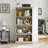 Glass Display Cabinet 4 Tier Glass Display Cabinet Storage Curio Cabinet With Flip Up Glass Doors, Collectors Showcase Toy Figure Organizers Rack, Bookcase For Living Room-1645726679