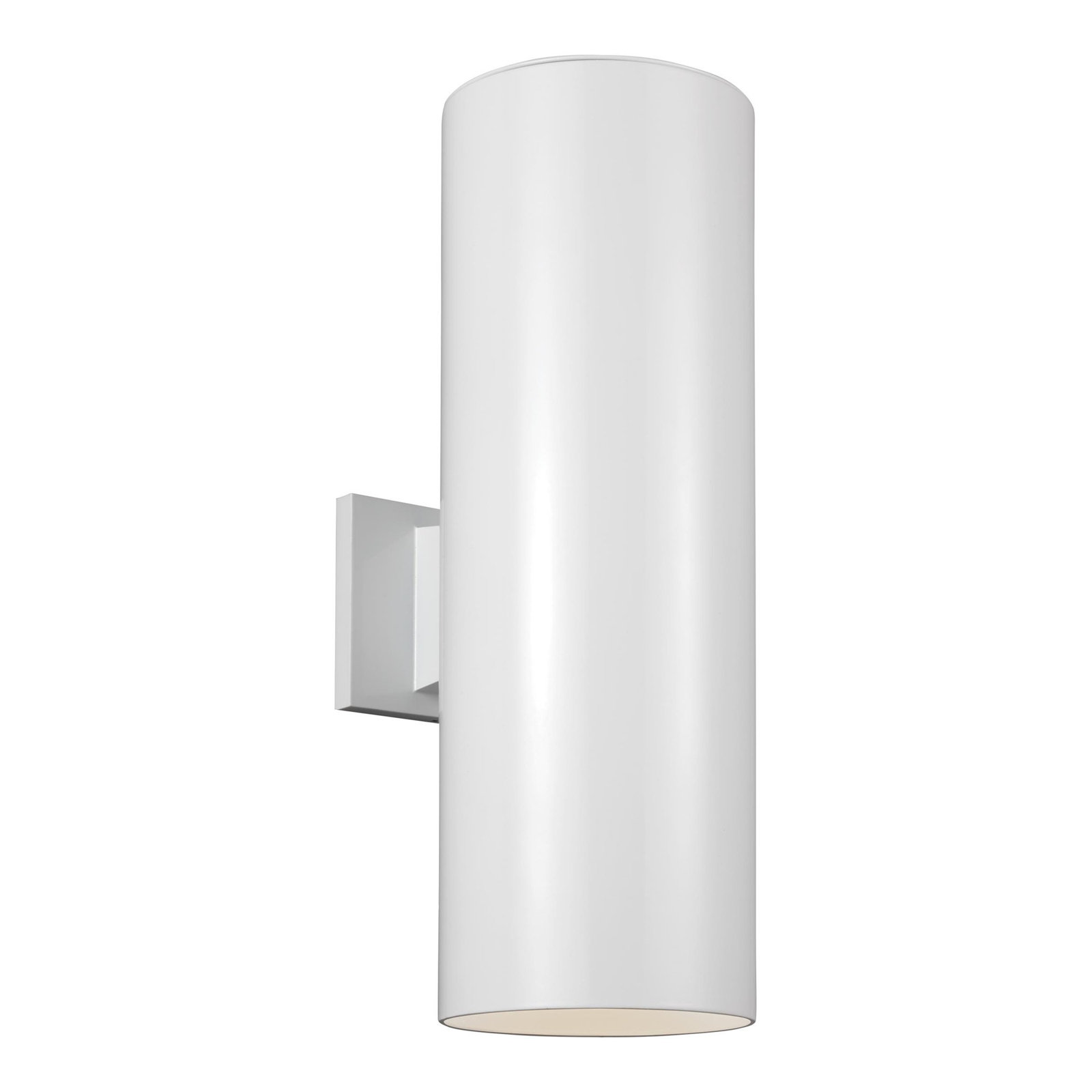 Dylan Integrated LED Outdoor Armed Sconce, 14.25" H x 5.125" W x 5.125" D, White