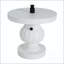 Table d'appoint vintage MGO avec base de parasol, marbre blanc